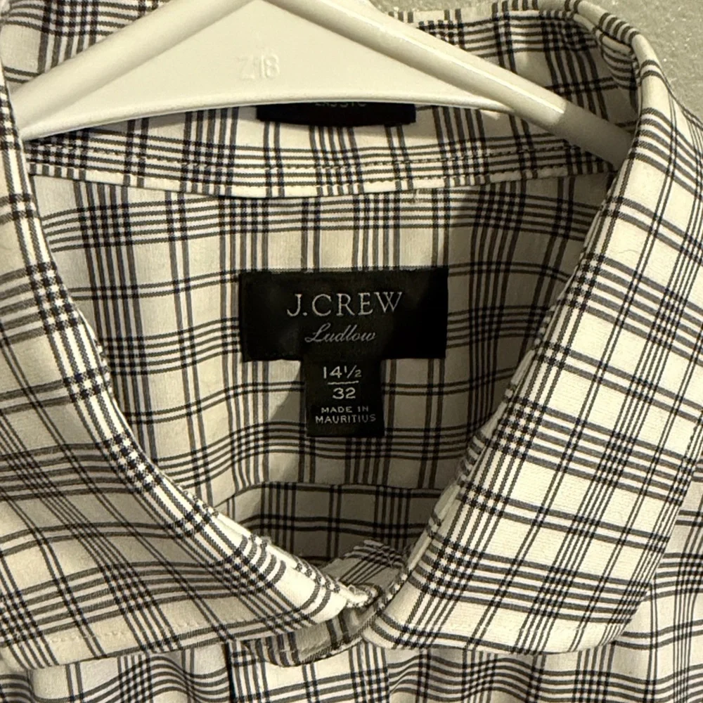 J. Crew Ludlow 14.5/32 neck classic fit shirt